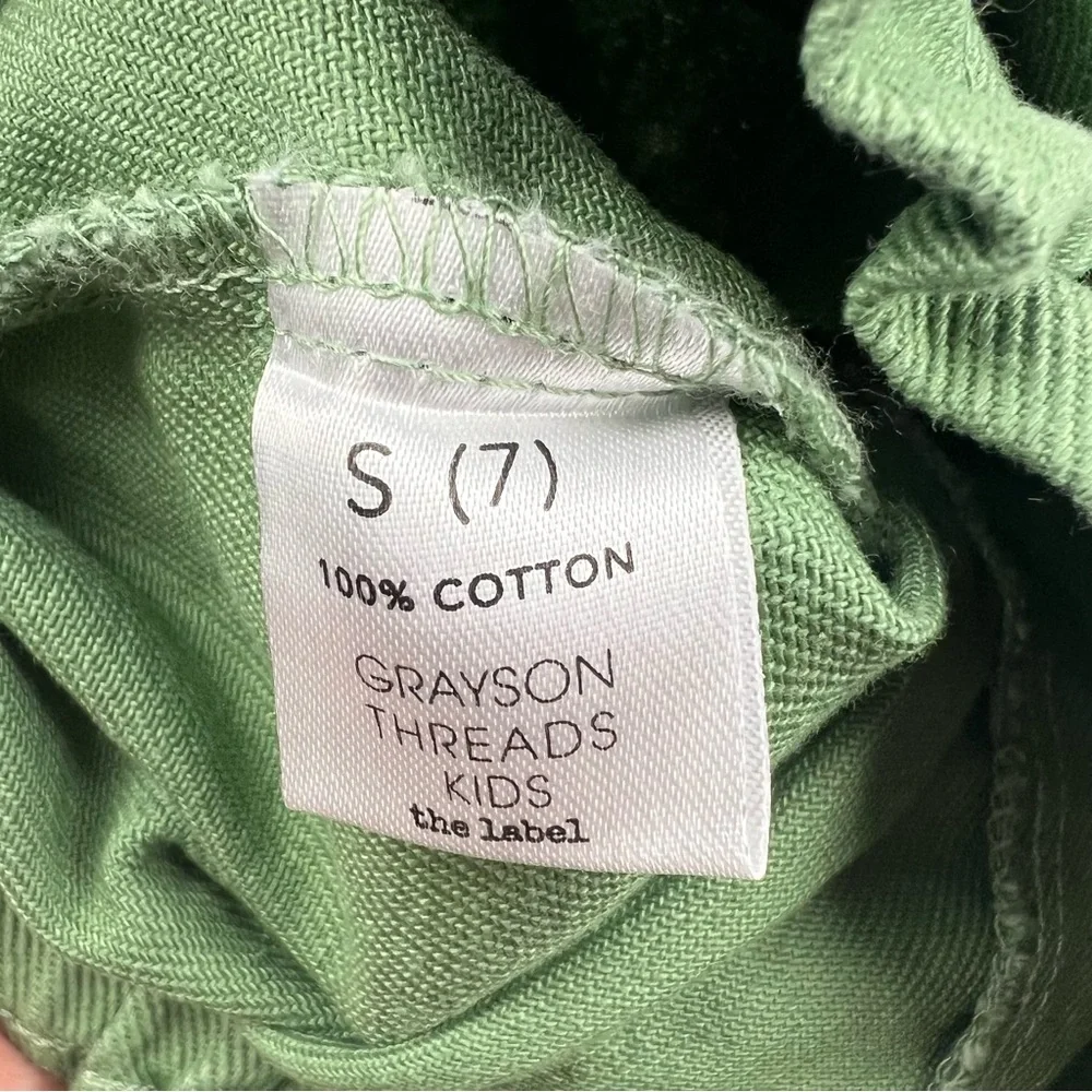Grayson Threads Black Big Girls Elastic Waist Tie-Belt Shorts S-XL Green $32 - Picture 3 of 4